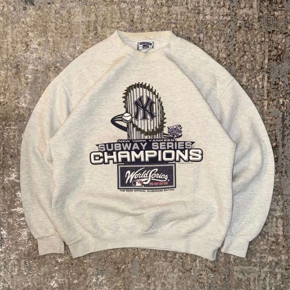 Lee Sports Vintage 1999 New York Yankees Championship Crewneck Size Mens Large